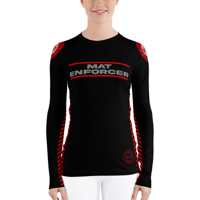 Women's Mat Enforcer Rash Guard | The Jiu Jitsu T-Shirt Co.