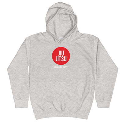 Youth "Jiu Jitsu Makes Me Happy" Hoodie | The Jiu Jitsu T-Shirt Co.