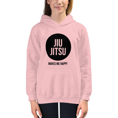 Youth "Jiu Jitsu Makes Me Happy" Hoodie | The Jiu Jitsu T-Shirt Co.