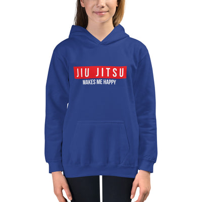 Youth "Jiu Jitsu Makes Me Happy" Hoodie | The Jiu Jitsu T-Shirt Co.