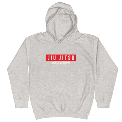 Youth "Jiu Jitsu Makes Me Happy" Hoodie | The Jiu Jitsu T-Shirt Co.