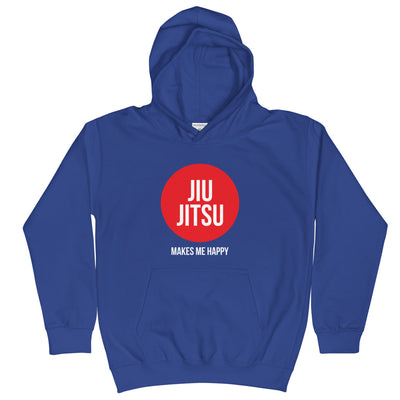 Youth "Jiu Jitsu Makes Me Happy" Hoodie | The Jiu Jitsu T-Shirt Co.